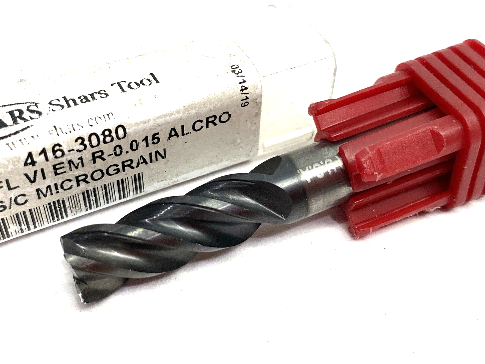 416-3080 | Shars Tool Square End Mill 3/8" 4-Flute VI EM 0.015 ALCRO - Used - Maverick Industrial Sales