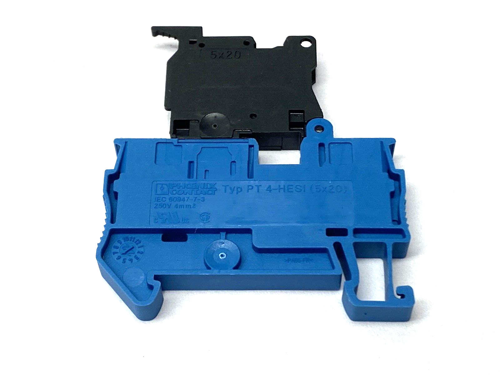 Phoenix Contact PT 4-HESI Terminal Block 3211904 w/ Fuse Holder LOT OF 3 - Maverick Industrial Sales