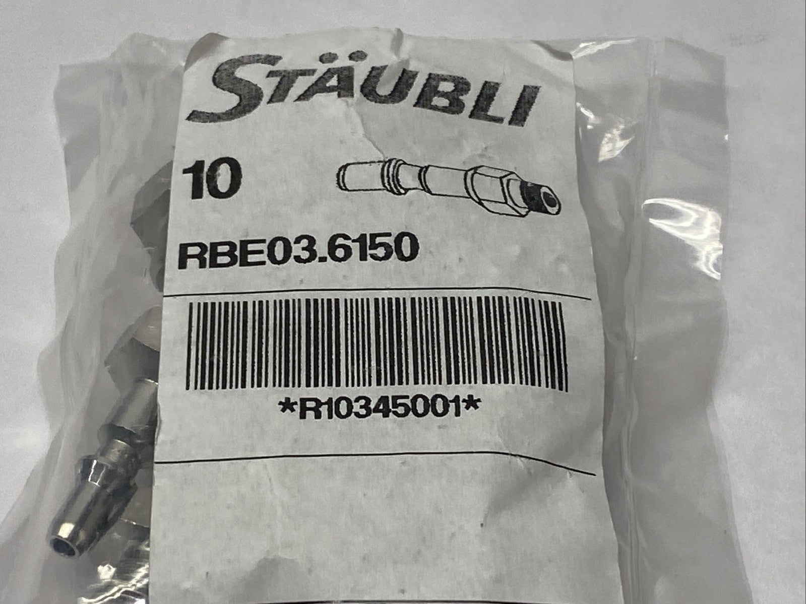 Staubli RBE03.6150 Quick Release Fitting 1/4" NPT LOT OF 10 - Maverick Industrial Sales