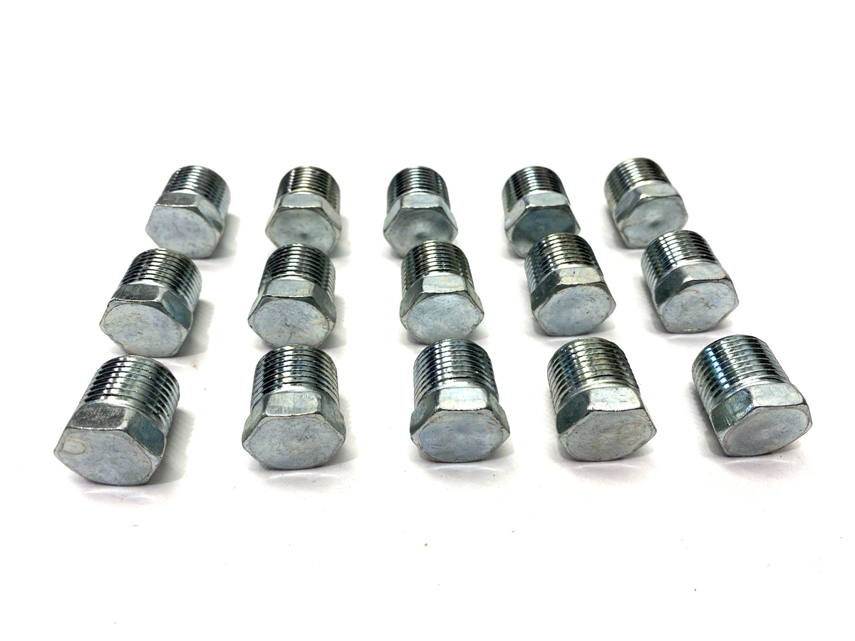 Extreme Pressure Steel Pipe Fitting Plug w/ Hex Drive, 3/8" NPTF Male LOT OF 15 - Maverick Industrial Sales