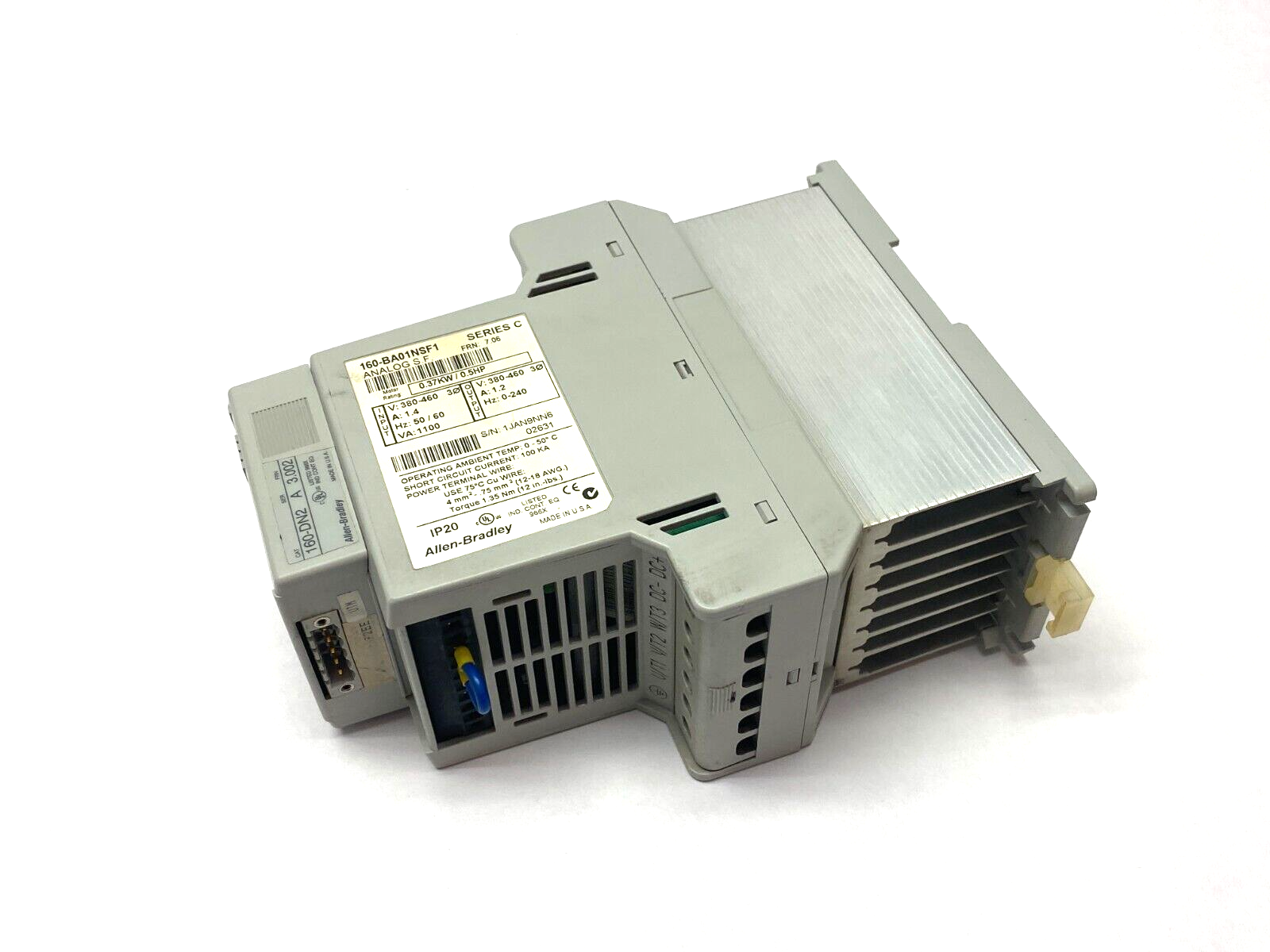 Allen Bradley 160-BA01NSF1 Ser. C DeviceNet Preset Speed Controller 0.5HP 0.37KW - Maverick Industrial Sales