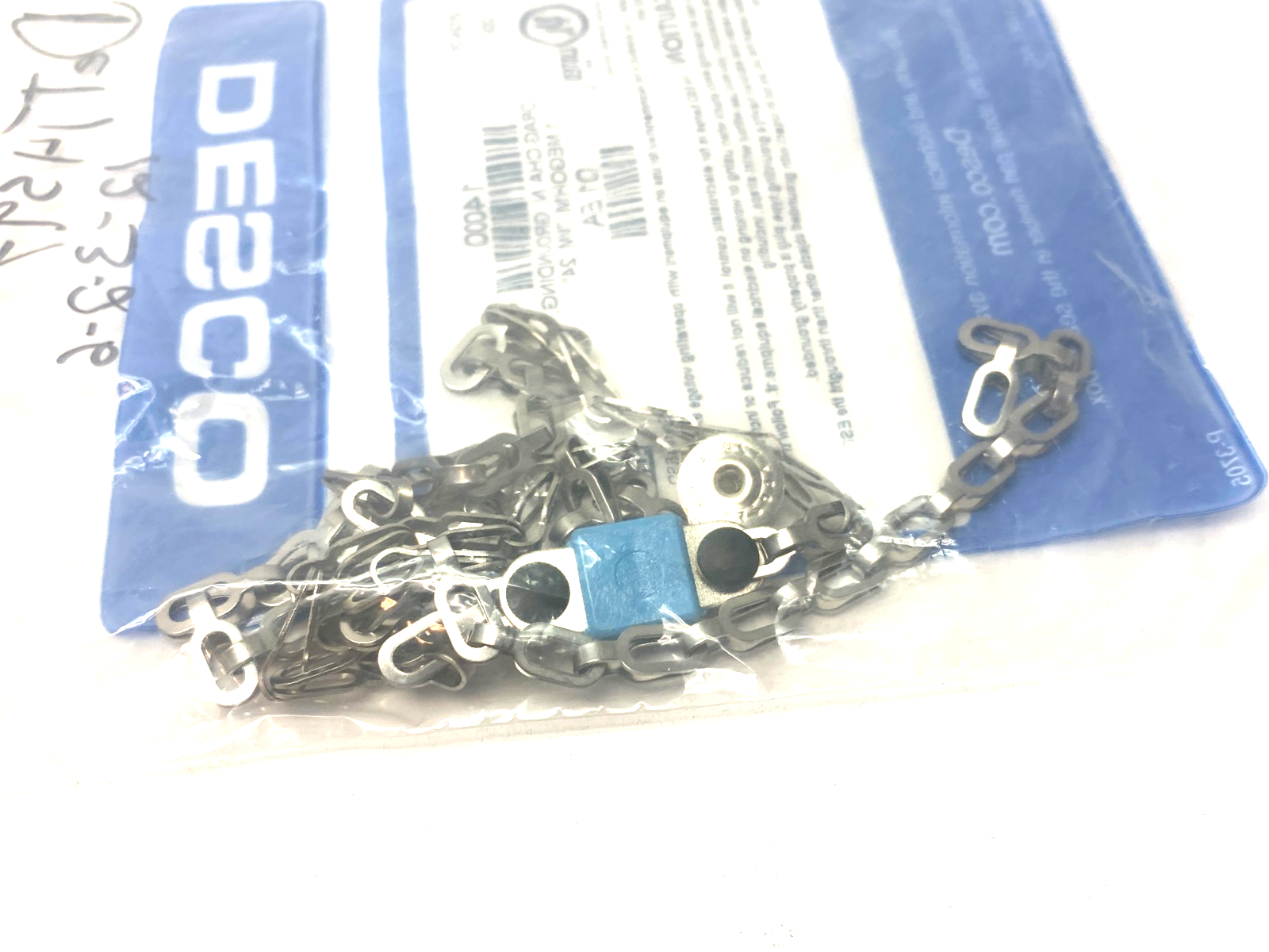 Desco 14000 Grounding Drag Chain 7mm 1 MEGOHM, 24" - Maverick Industrial Sales