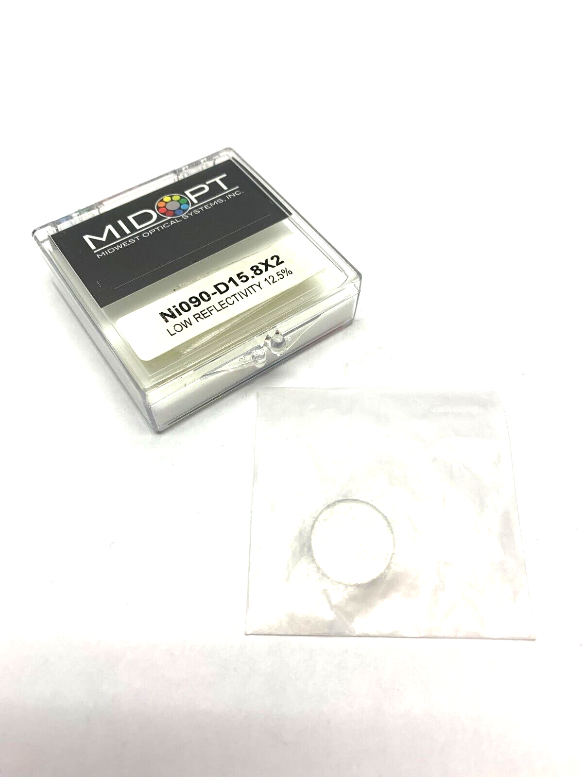 Midopt Ni090-D15.8X2 Neutral Density Filter Low Reflectivity 12.5% Trans. - Maverick Industrial Sales