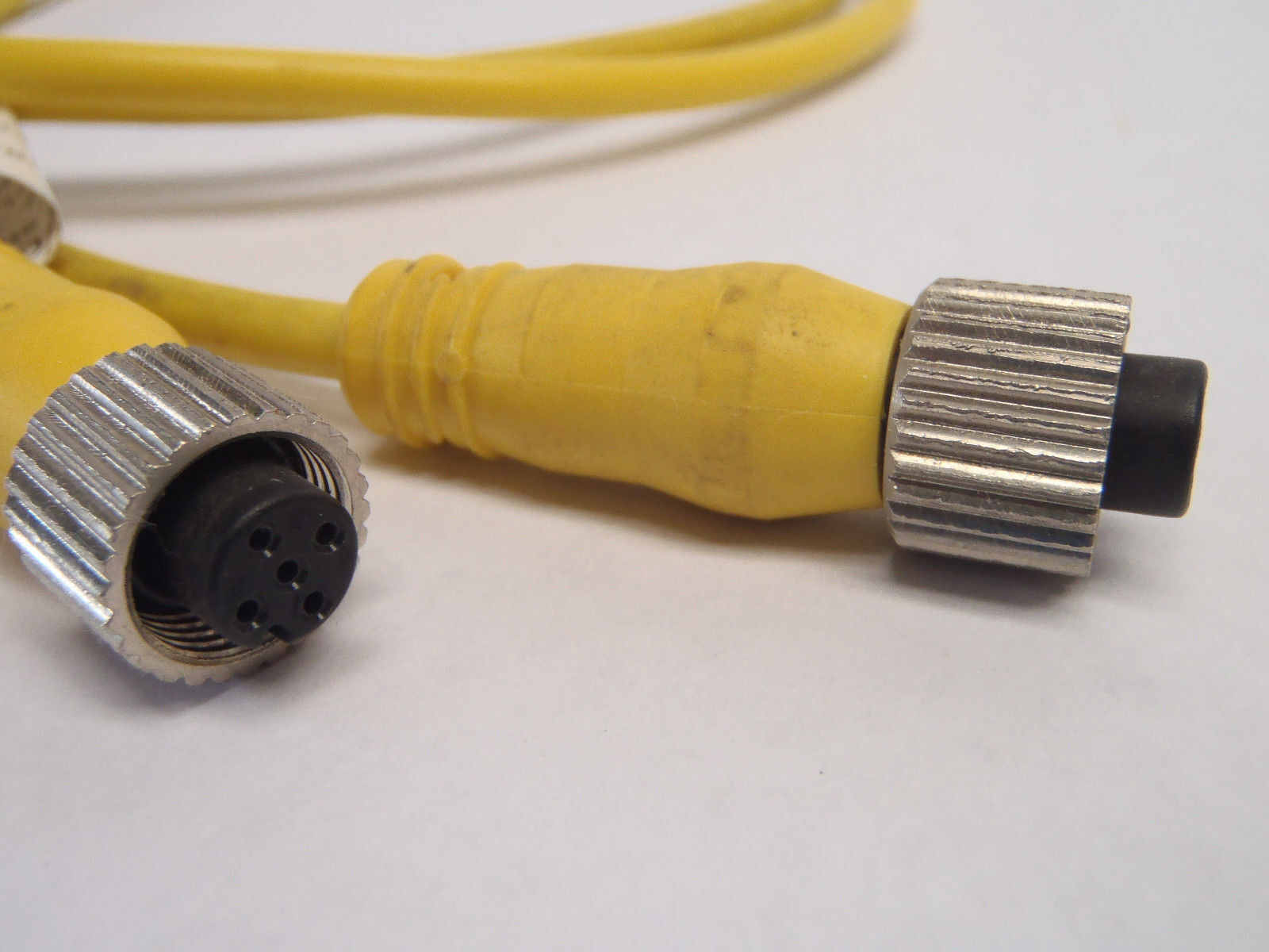 Mencom MDC-3YFF-0.5M M12 Splitter Cordset Male to Double Female - Maverick Industrial Sales