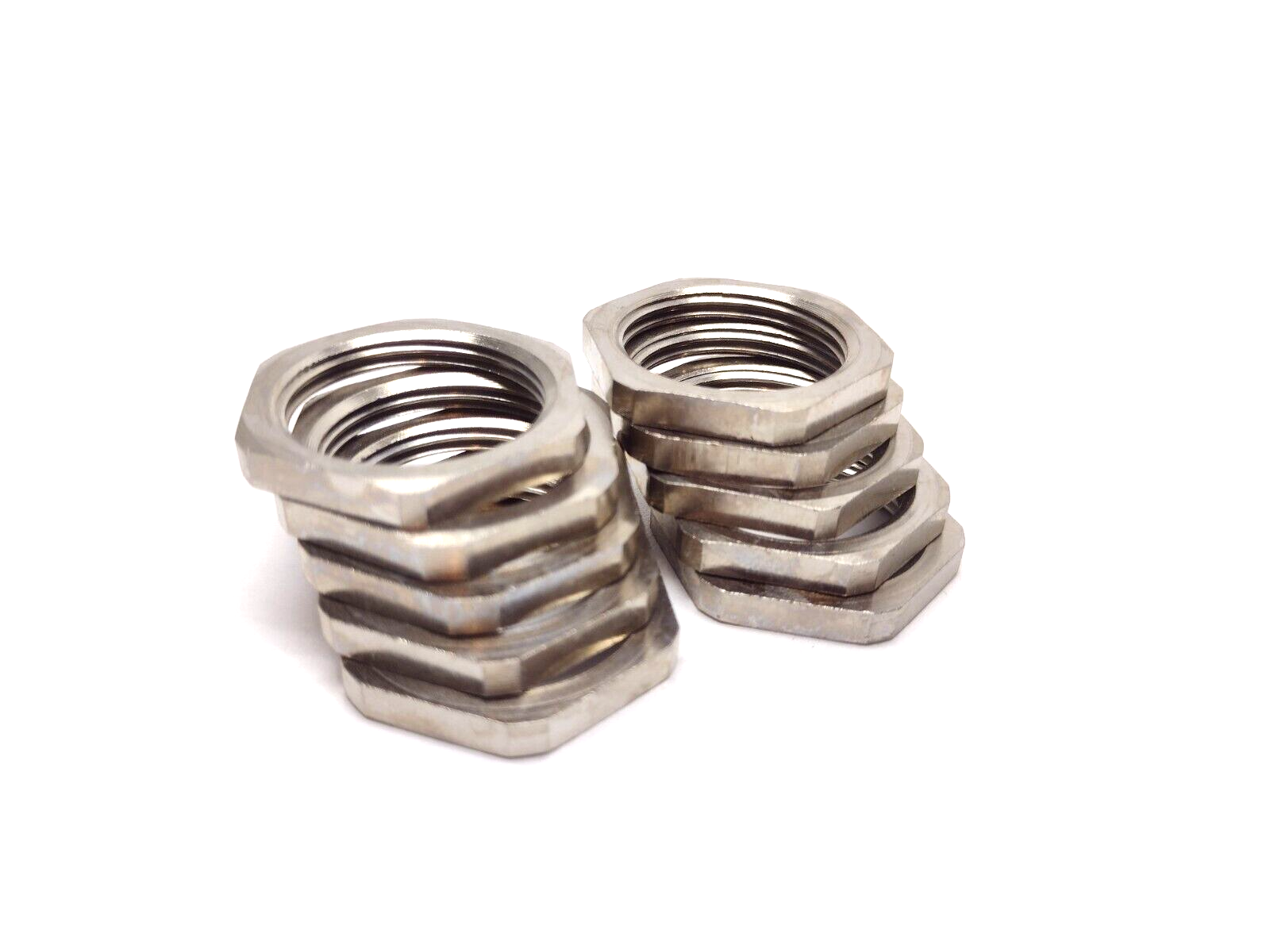 Bimed MBML-04 M25x1,5 Metric Nickel Plated Brass Industrial Lock Nut, LOT OF 10 - Maverick Industrial Sales