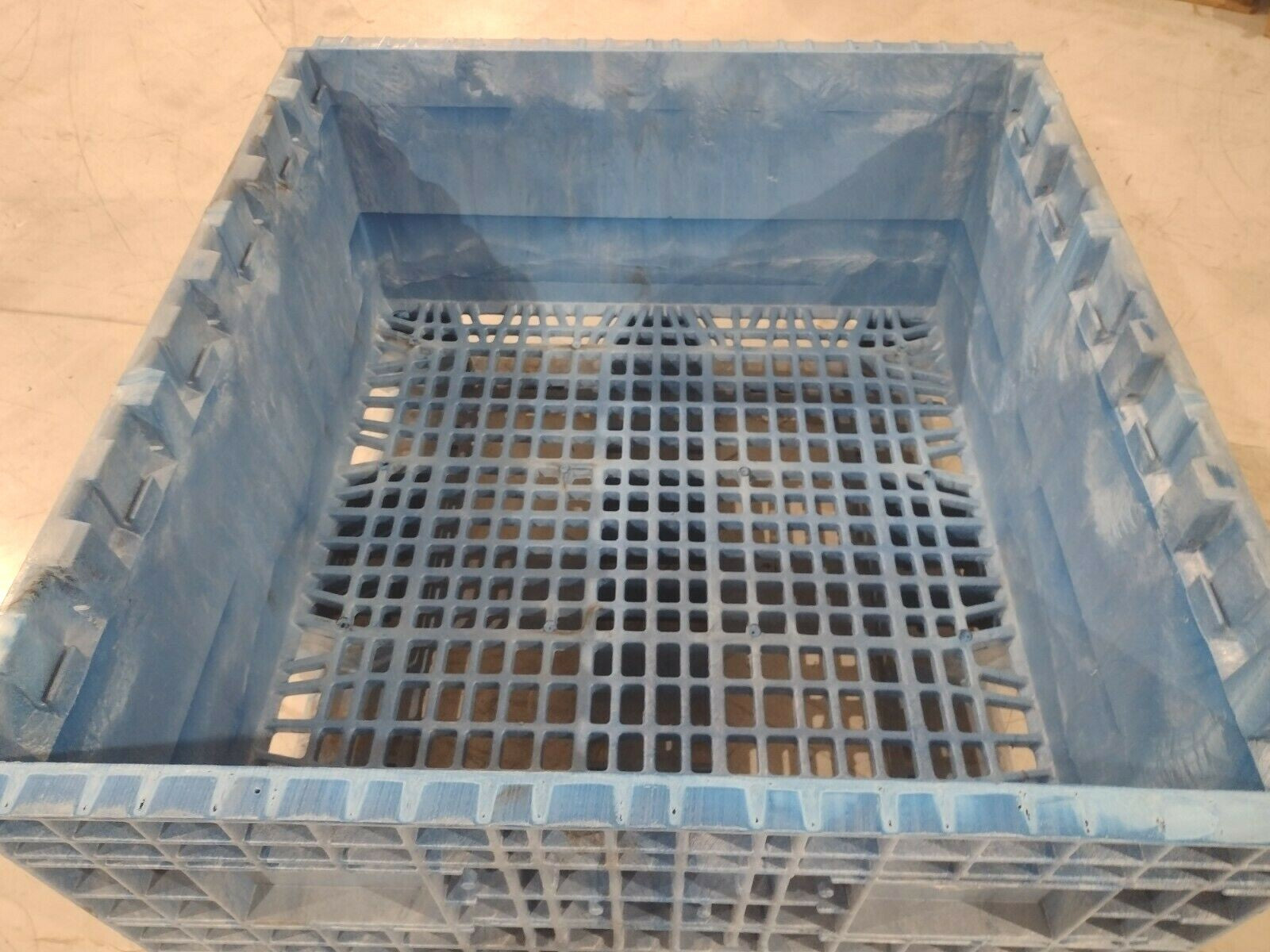 Orbis HDRS4548-24 Fixed Wall Blue Heavy-Duty BulkPak® 4845 HDR Series Crate -LID - Maverick Industrial Sales