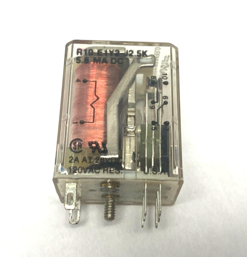 Potter & Brumfield R10E1Y2-J2.5K Miniature Relay 5.8 MA DC - Maverick Industrial Sales