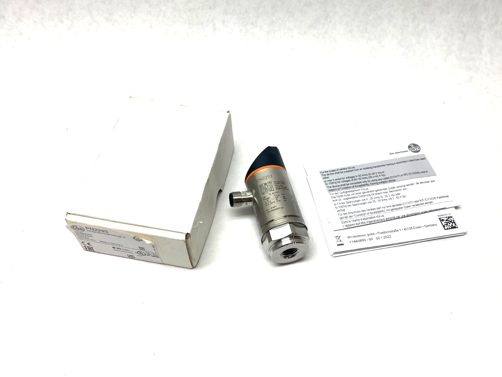 Ifm PN2293 Pressure Sensor w/ Digital Display PN-025-REN14-MFRKG/US/ /V - Maverick Industrial Sales