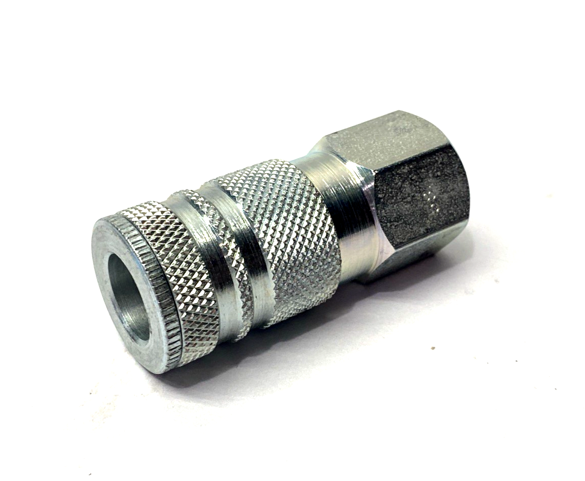 Coilhose 83154351 Pneumatic Hose Coupler Plated 1/2" Female NPT x 3/8" Body Dia. - Maverick Industrial Sales