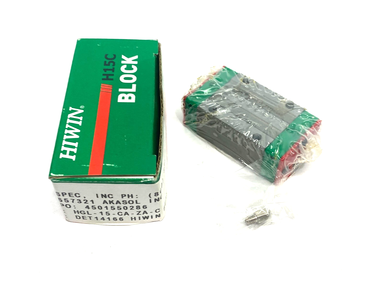 Hiwin HGL15CA ZAC Linear Guideway Block Bearing - Maverick Industrial Sales