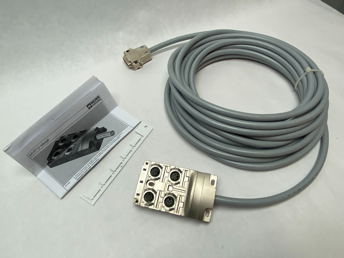 Murrelektronik 8000-54515-3731000 Junction Box MVP-METALL, 4XM12, 5POLE - Maverick Industrial Sales