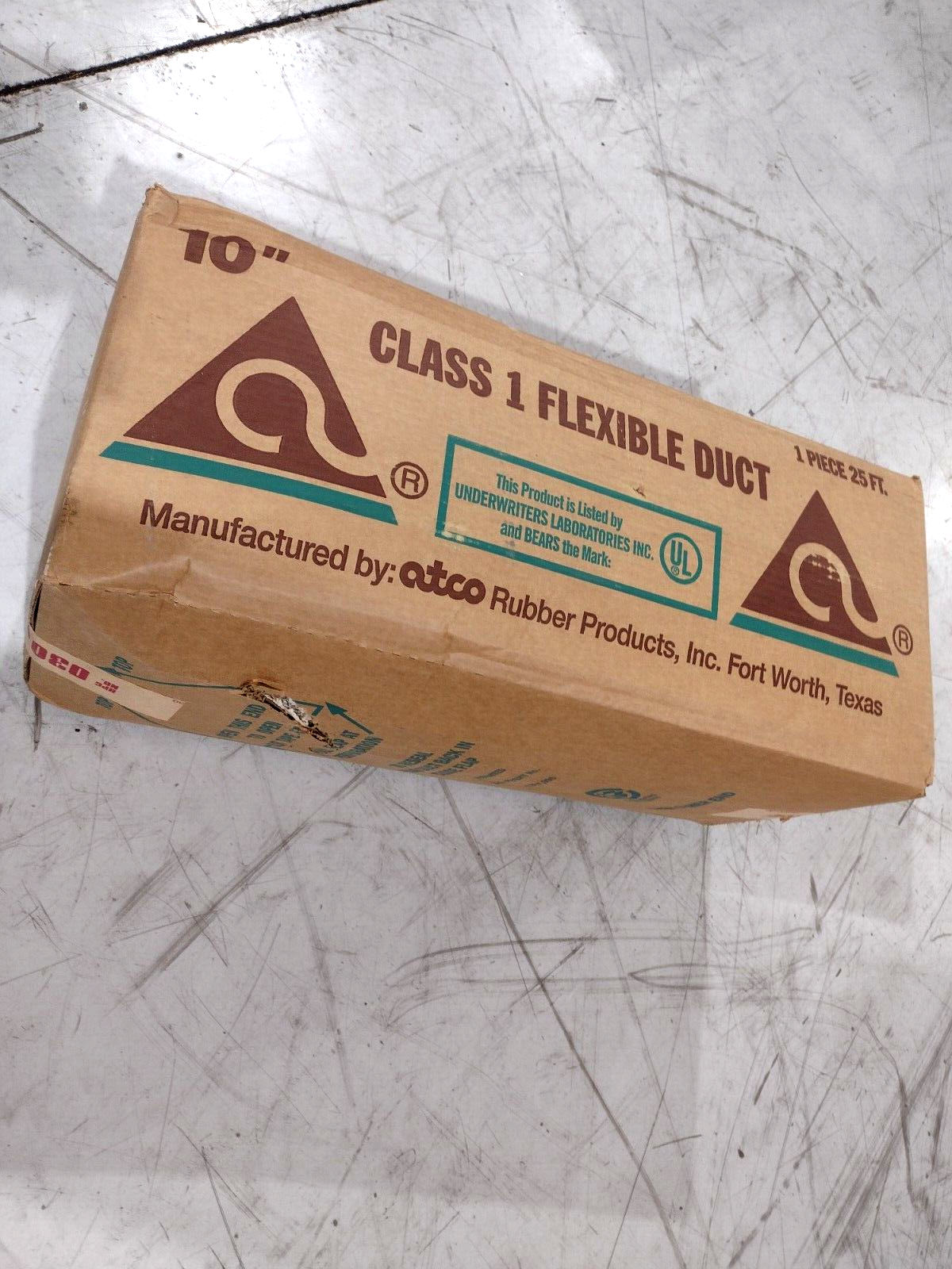 Atco 13002510 10" Class 1 Flexible Duct 25ft 030 RF 671094167919 - Maverick Industrial Sales