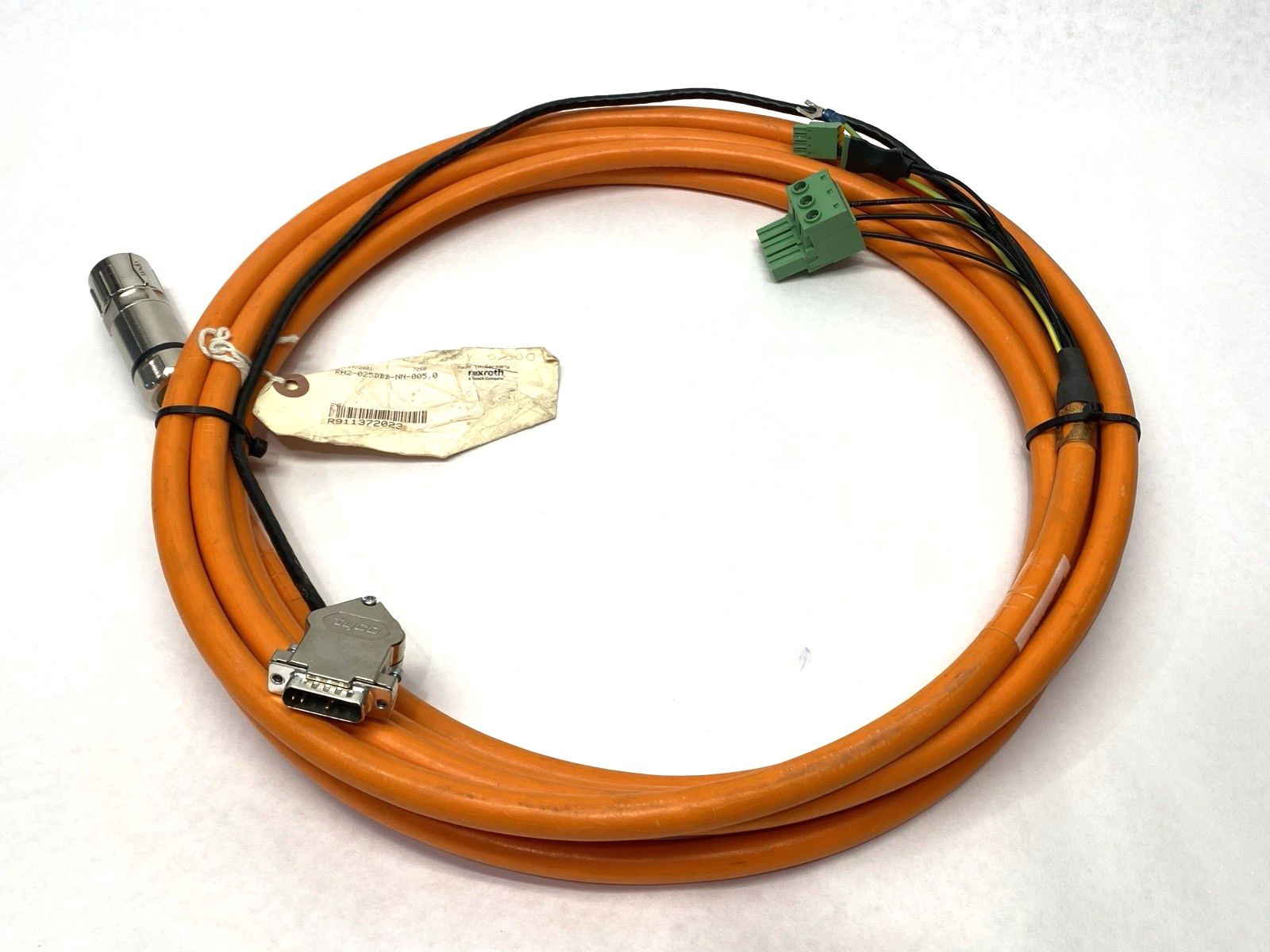 R911372023 | Bosch Rexroth Servo Motor Hybrid Cable 5m RH2-025DBB-NN-005,0 - Used - Maverick Industrial Sales