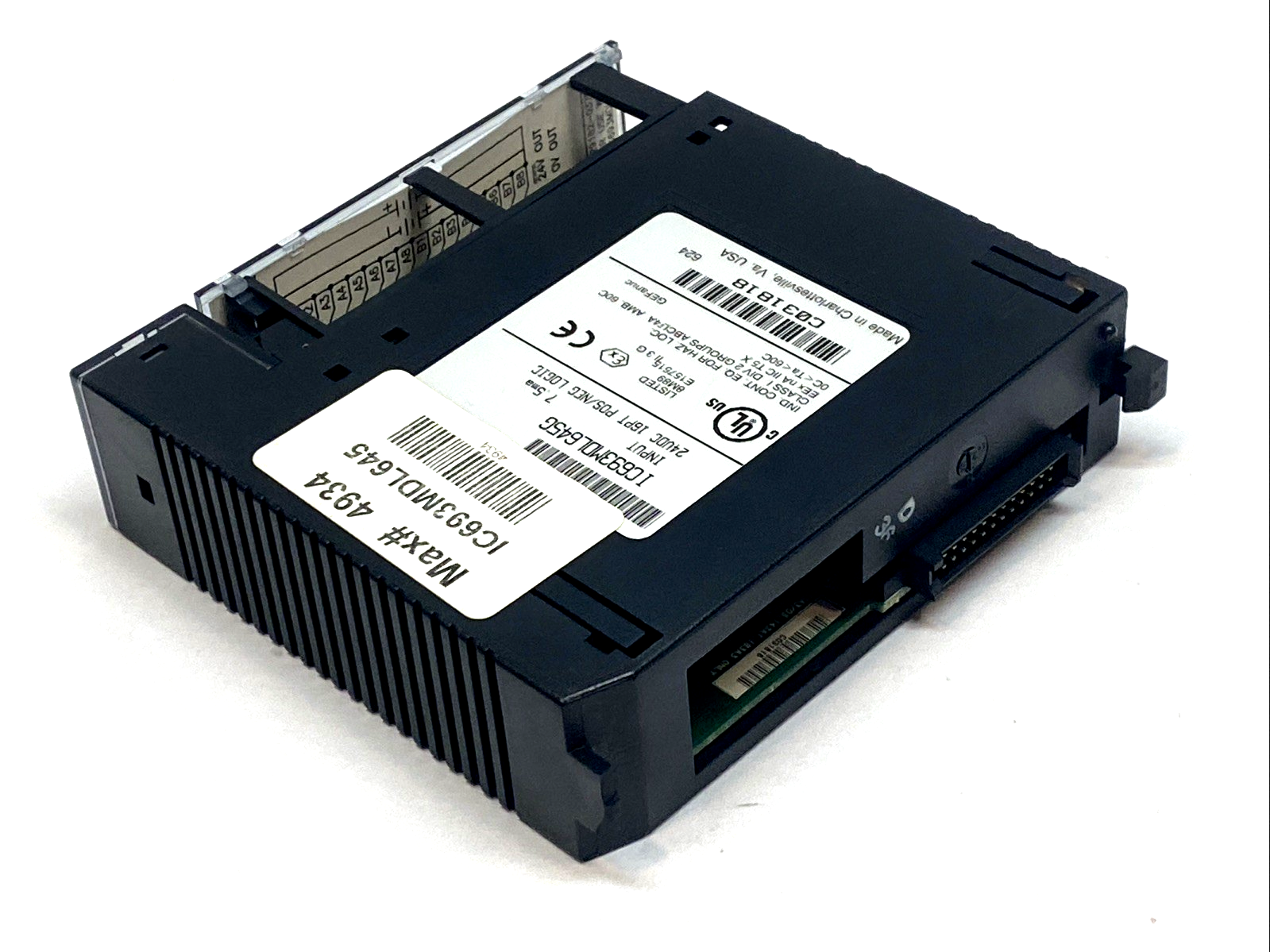 IC693MDL645G | GE Fanuc DC Input Module 24V 16-Point Pos/Neg Series 90-30 - Used - Maverick Industrial Sales