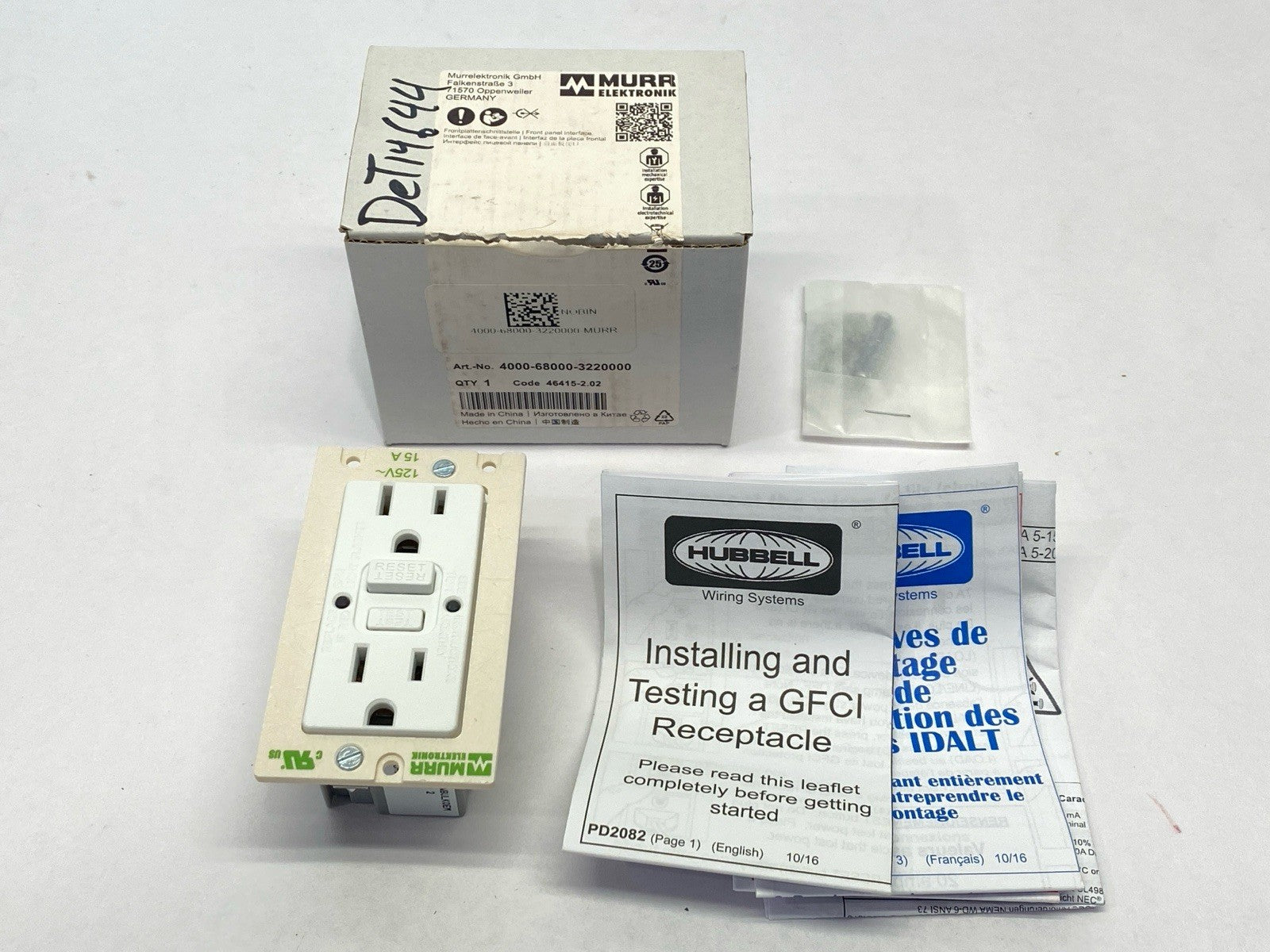 Murr Elektronik 4000-68000-3220000 ModLink MSDD Socket Insert 2x NEMA 5-15 - Maverick Industrial Sales