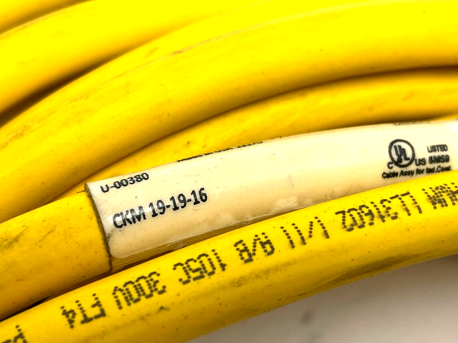 Turck CKM 19-19-16 Single Ended Cordset 16m Length U-00380 - Maverick Industrial Sales