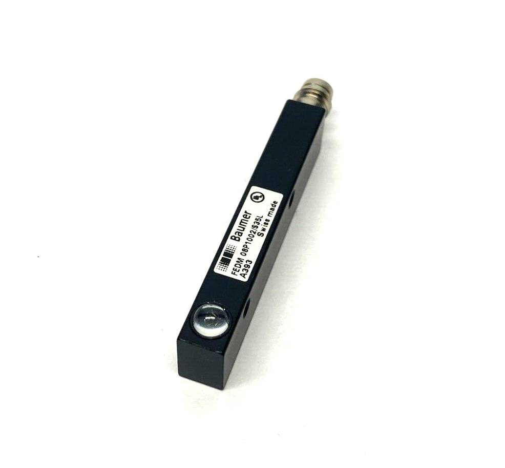 Baumer FEDM 08P1002/S35L Through-Beam Sensor 3-Pin M8 10-30VDC, 10236653 - Maverick Industrial Sales