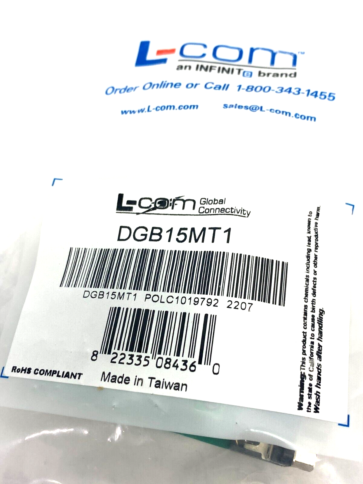 L-Com DGB15MT1 Field Termination Connector - Maverick Industrial Sales