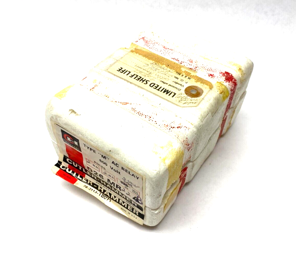 Cutler-Hammer D26MR22B Type M AC Relay 600V 2 N.O. 2 N.C. Poles 240V Coil - Maverick Industrial Sales