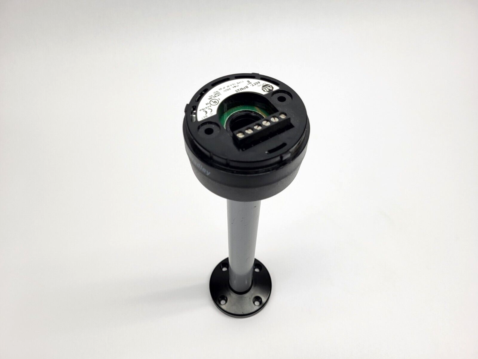 855T-BPM25 | Allen Bradley Ser. B Stack Light 25cm Pole Mounting Base w/ Foot - Used - Maverick Industrial Sales