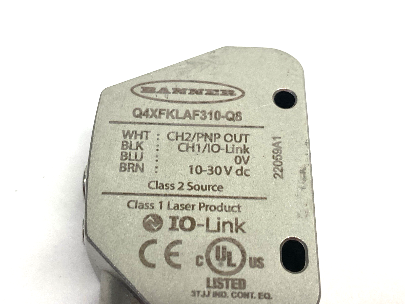 Banner Q4XFKLAF310-Q8 IO-Link Rugged Laser Distance Sensor, Adjustable Fld 97341 - Maverick Industrial Sales