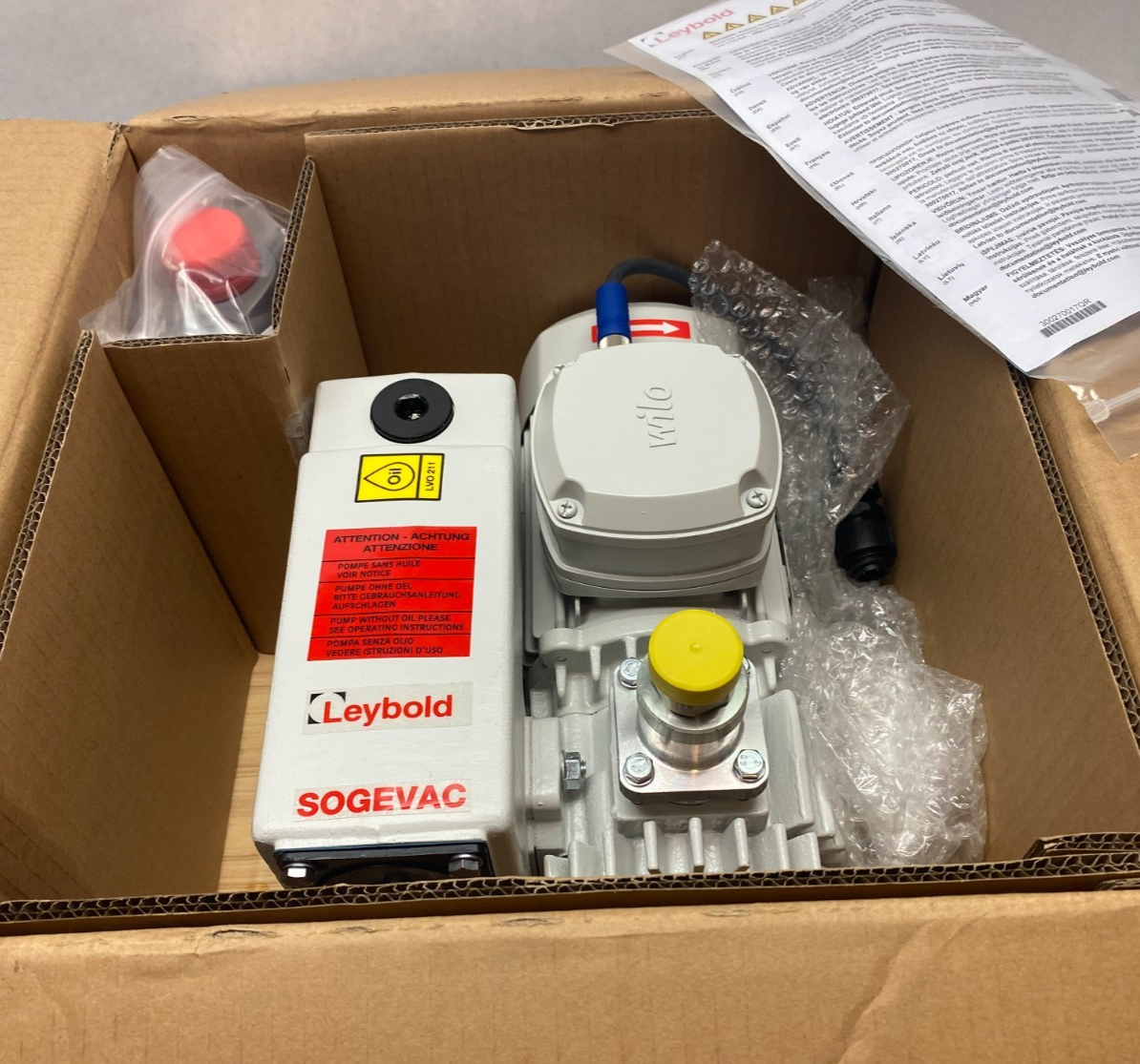 Leybold SV16B SOGEVAC Rotary Vane Vacuum Pump, Scheugenpflug SP0225444 - Maverick Industrial Sales