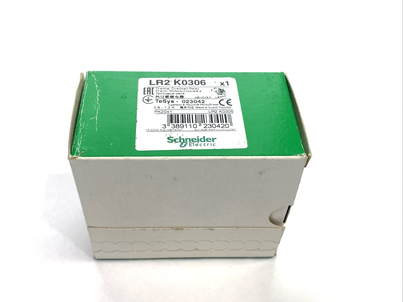 Schneider Electric LR2K0306 Differential Thermal Overload Relay, 0.8-1.2A 023042 - Maverick Industrial Sales