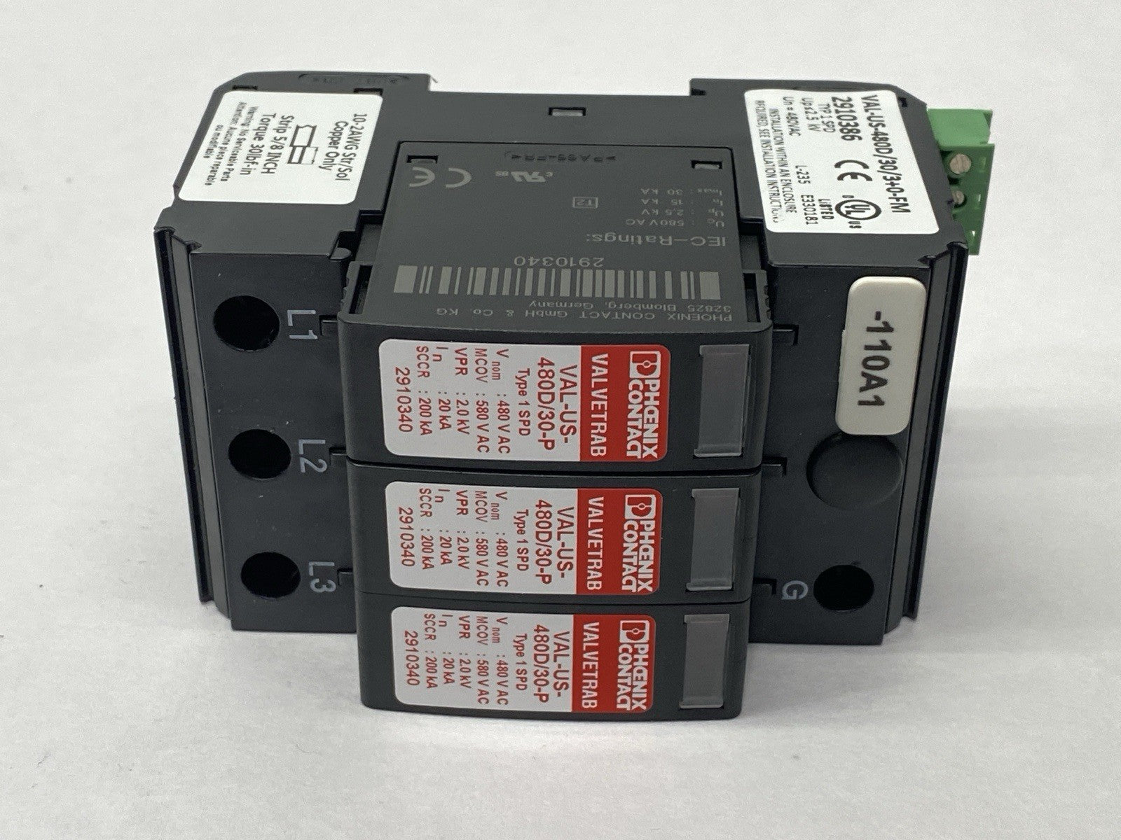 Phoenix Contact VAL-US-480D/30/3+0-FM Surge Protection Device 2910386 - Maverick Industrial Sales