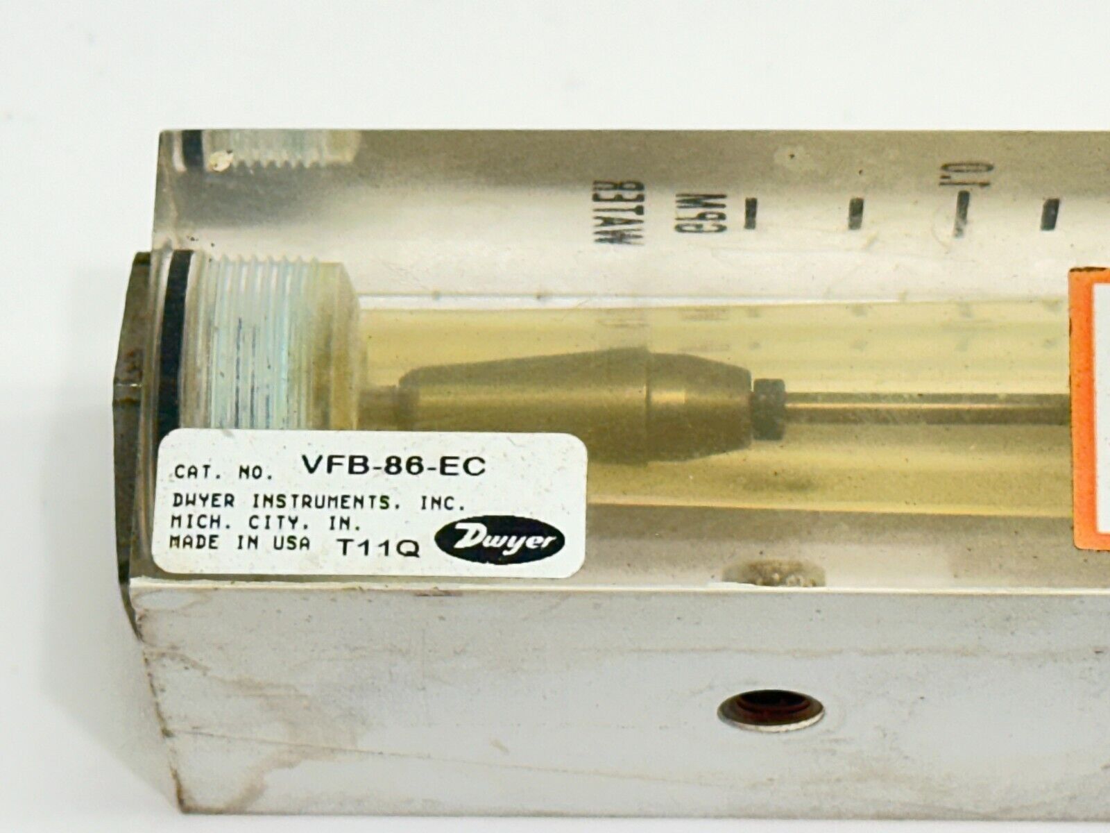 Dwyer VFB-86-EC Flow Meter 4" Scale 0.5-5 GPM Water - Maverick Industrial Sales