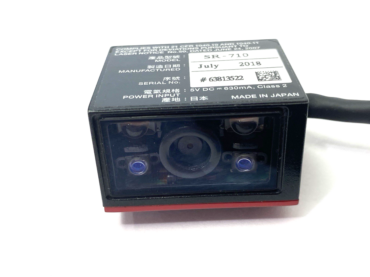 Keyence SR-710 Ultra-Compact Fixed Type Code Reader, Middle Range, 1D/