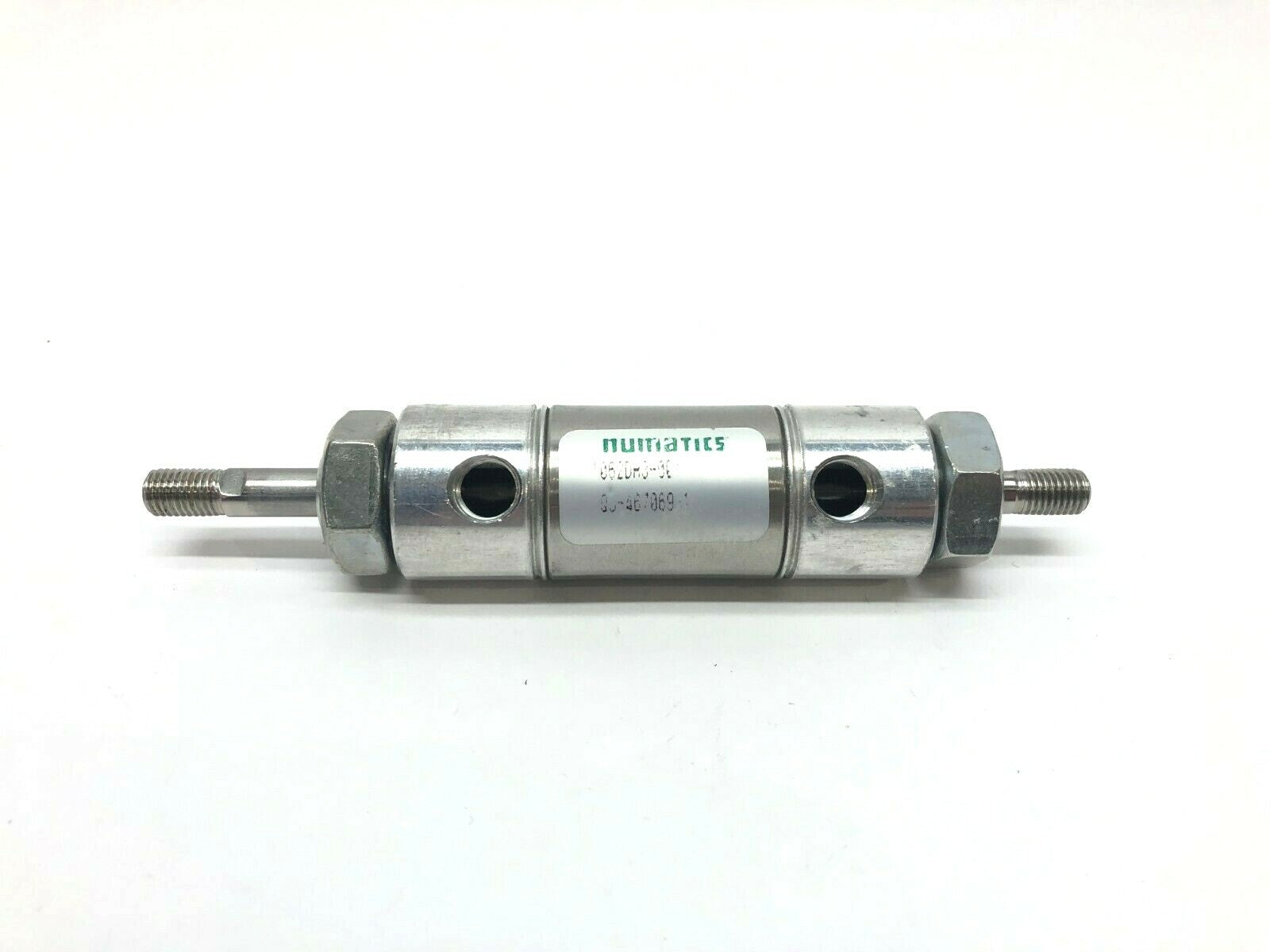 1062DH3 | Numatics -001 Pneumatic Double Rod Air Cylinder, 6" Long, .5" Stroke 1/2" - Used - Maverick Industrial Sales