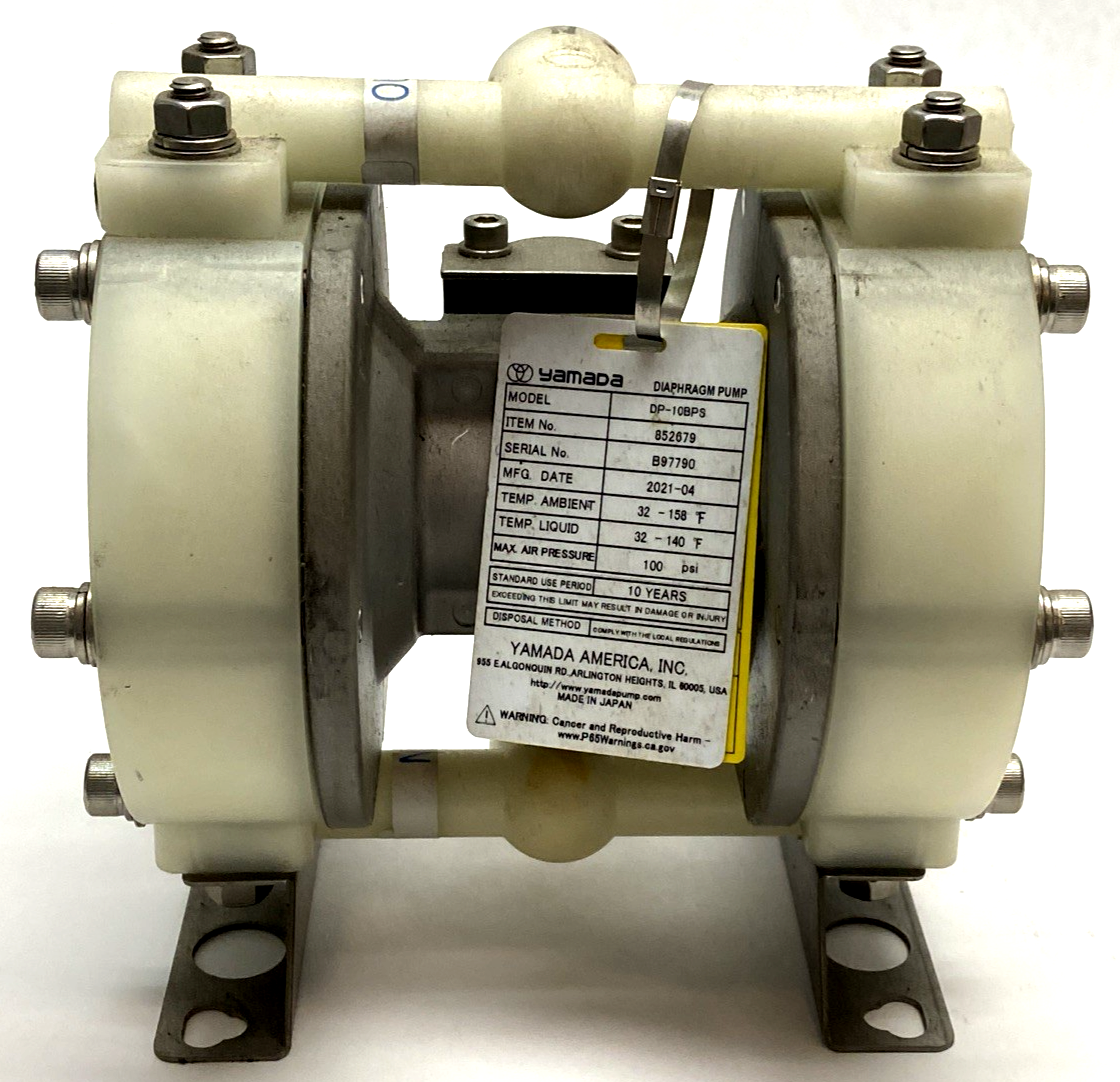 Yamada DP-10BPS Air Operated Double Diaphragm Pump 852679 - Maverick Industrial Sales