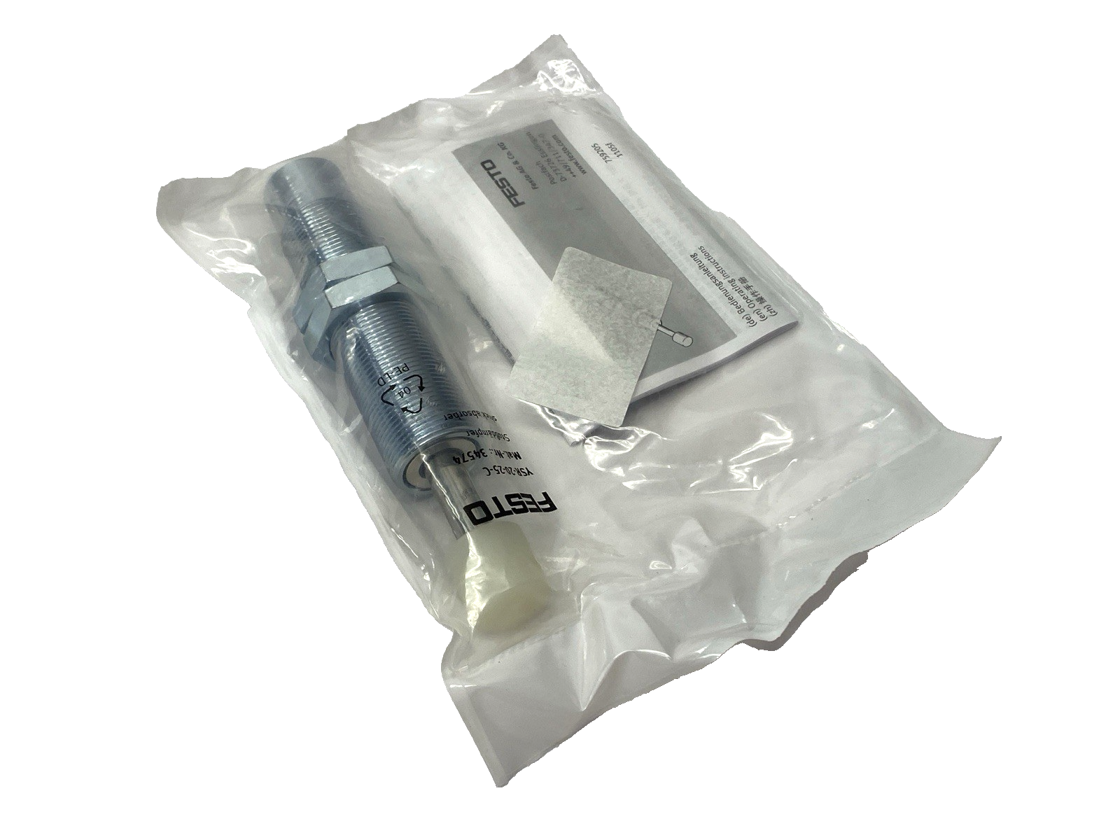 Festo YSR-20-25-C Pneumatic Shock Absorber 25mm Stroke 34574 - Maverick Industrial Sales