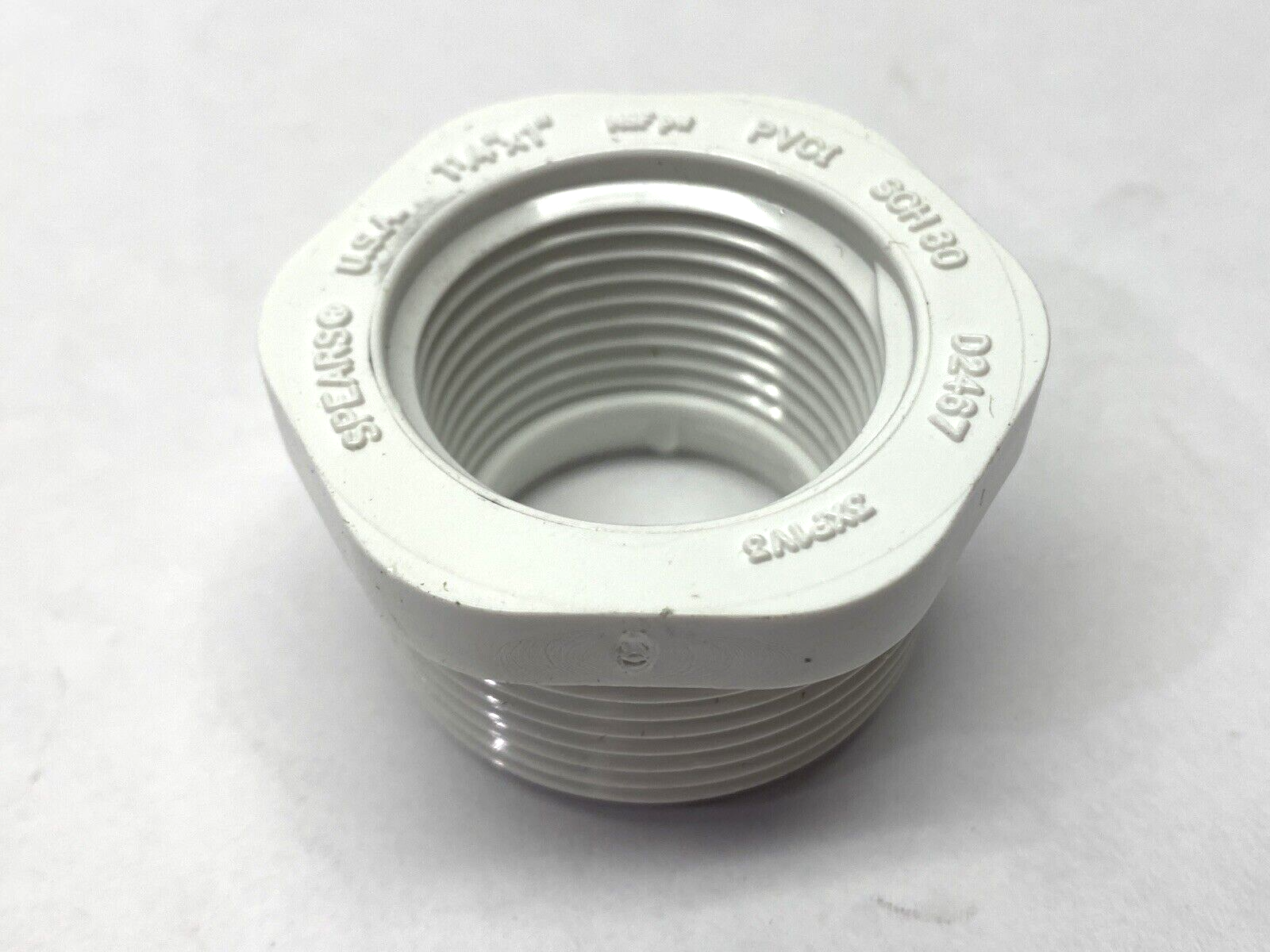 Spears 438-168 Reducing Bushing SCH 80 1-1/4" x 1" Spigot x FNPT LOT OF 6 - Maverick Industrial Sales