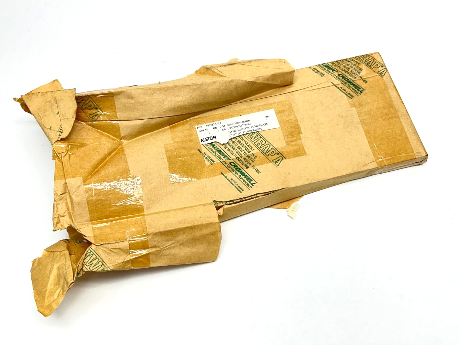 Alstom UTGS4000357P0001 Hydrogen Oil Pump Plate - Maverick Industrial Sales