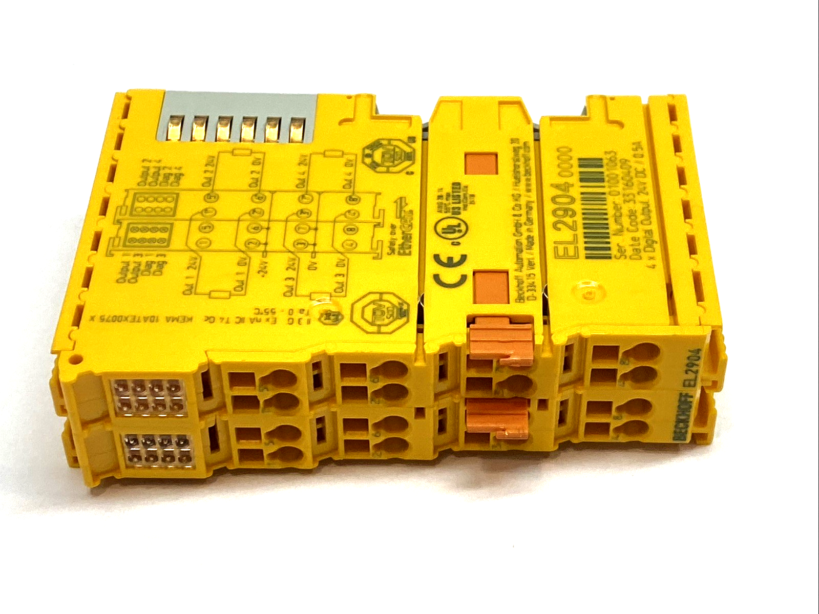 Beckhoff EL2904 TwinSAFE EtherCAT 4-Channel 24VDC 0.5A Safe Digital Output - Maverick Industrial Sales