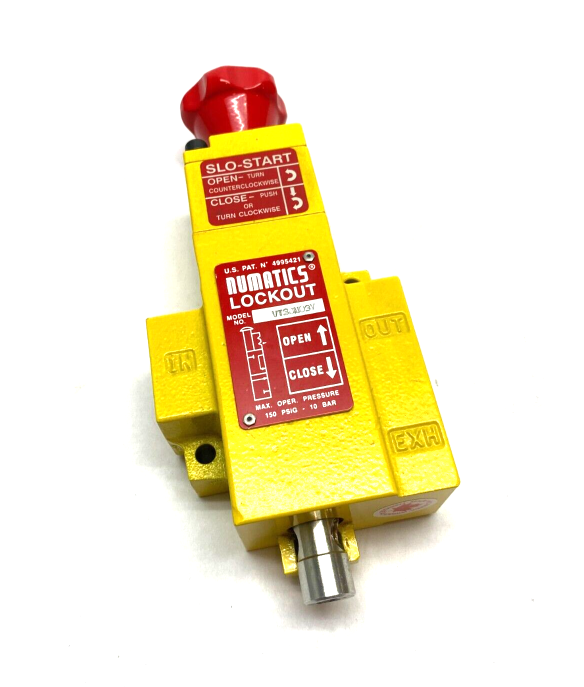 Numatics VT30N03Y Slo-Start Manual Lockout Valve 150psig 10bar - Maverick Industrial Sales