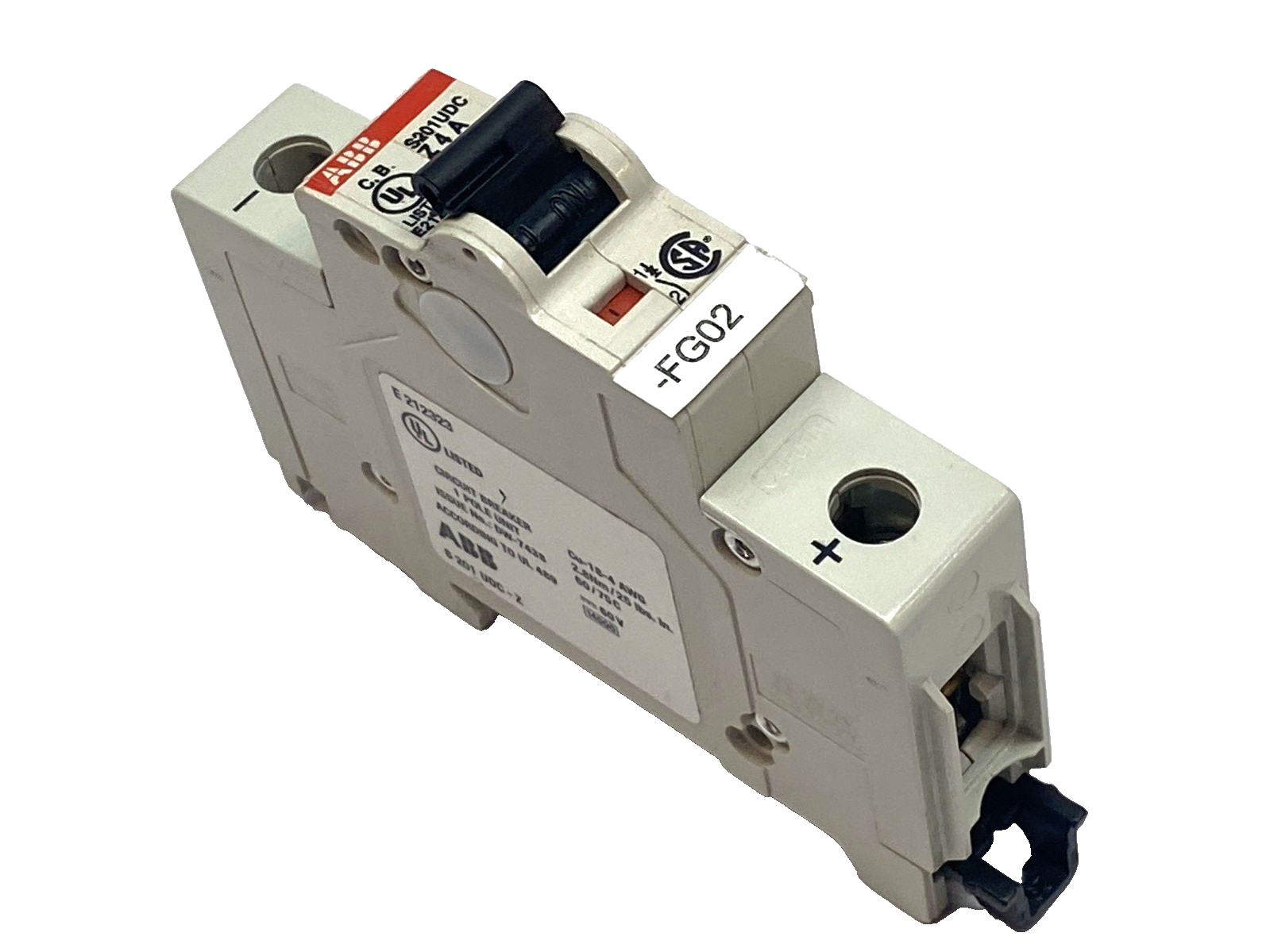 ABB S201UDC-Z4A Mini Circuit Breaker 4A 1P Z Curve 60VDC - Maverick Industrial Sales