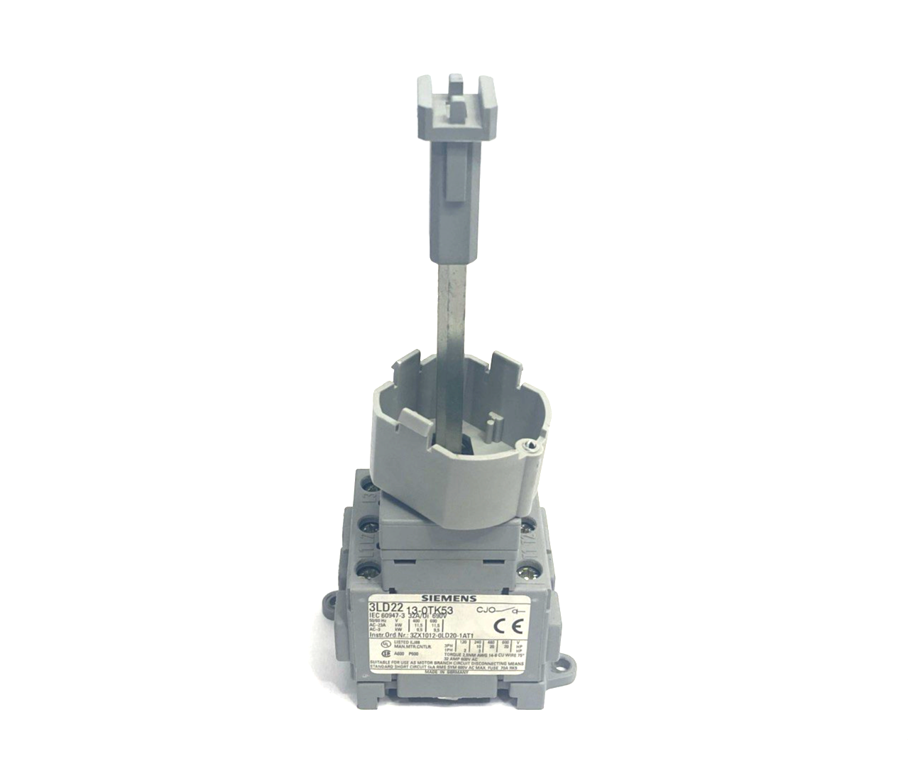 Siemens 3LD2213-0TK53 Disconnector Switch 3P 32A NO HANDLE - Maverick Industrial Sales