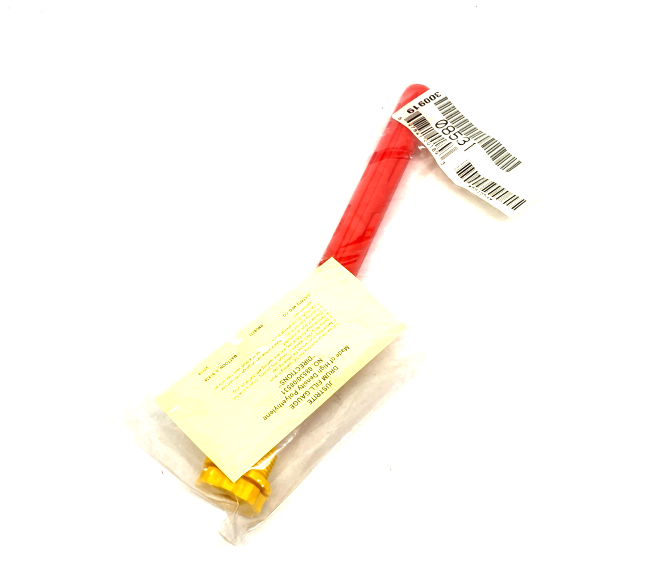 08531 | Justrite Vertical Drum Fill Pop Up Gage 3/4" Diameter, 11" Length - New - Maverick Industrial Sales