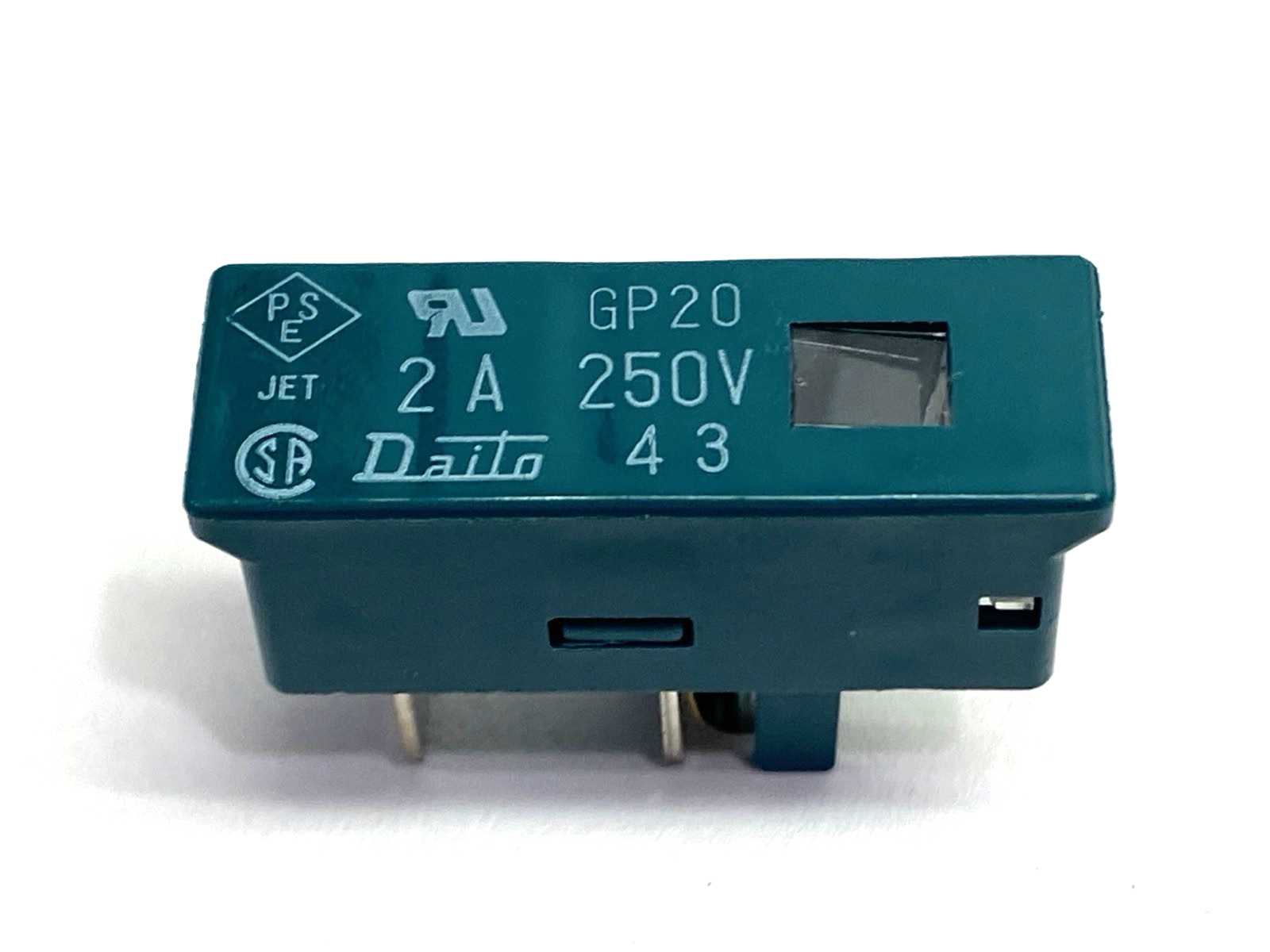 Daito GP20 Fuse 250VAC 2A LOT OF 3 - Maverick Industrial Sales