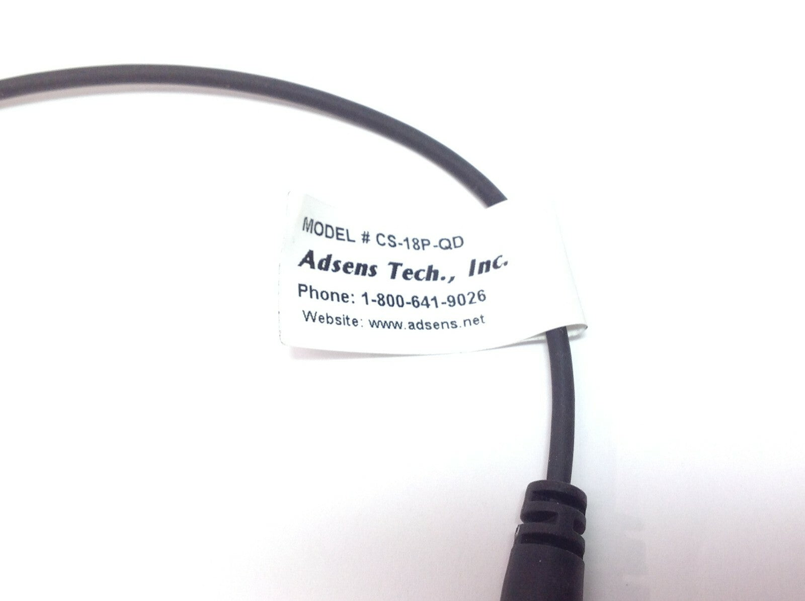 Adsens Tech CS-18P-QD Quick Disconnect Sensor 3-Pin Male - Used - Maverick Industrial Sales