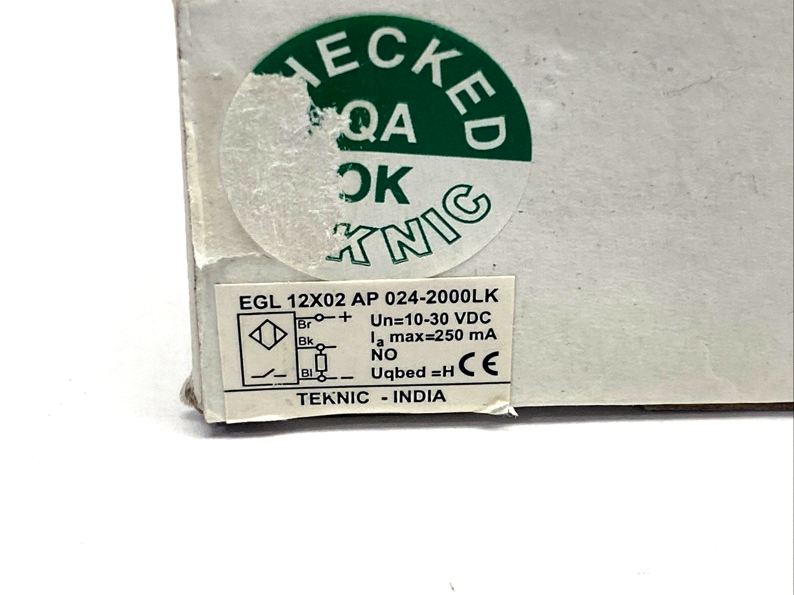EGL 12X02 AP 024-2000LK | Teknic Proximity Sensor M12 EGL12X02AP024-2000LK - New - Maverick Industrial Sales