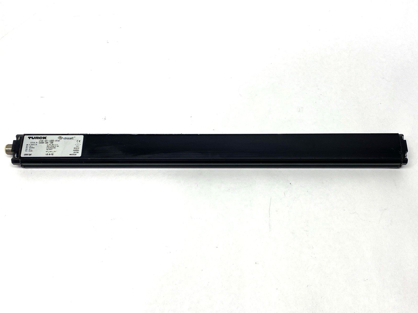 LT12E-Q21-LU0X3-H1141 | Turck Linear Transducer EZ-Track 4-Pin M12 LT0101 - For parts or not working - Maverick Industrial Sales