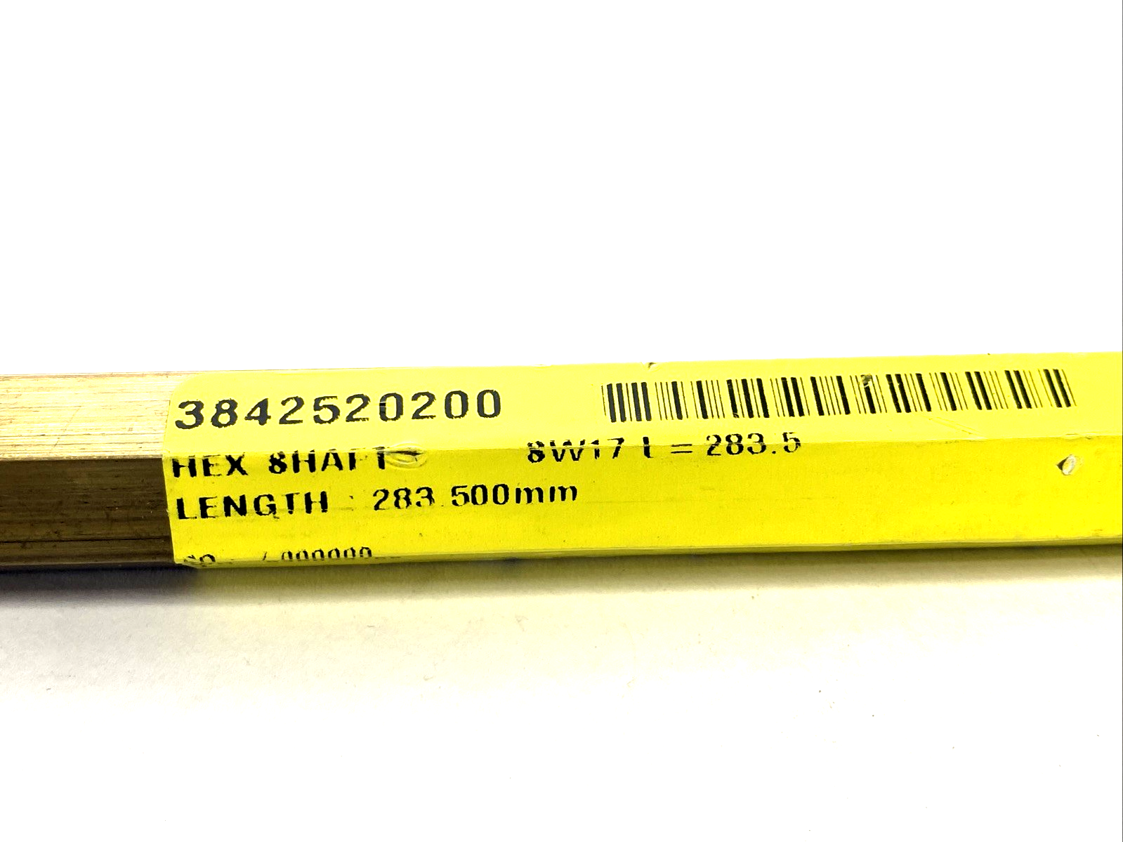 Bosch Rexroth 3842520200 Hex Shaft, SW17 L= 283.5mm Wrench Size 17mm - Maverick Industrial Sales