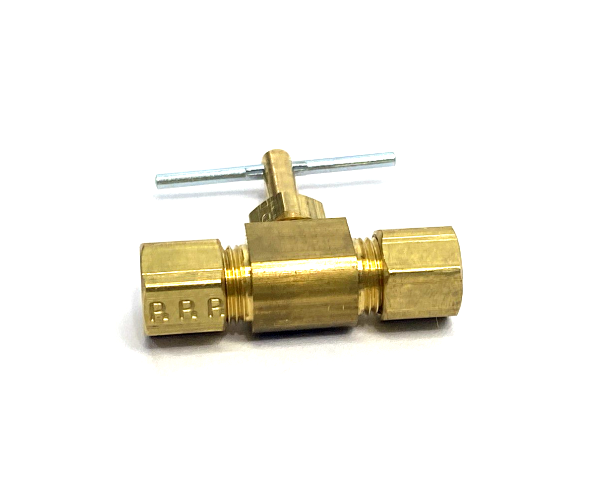 NV105C-4 | Parker Brass Needle Valve, 1/4" Tube O.D. Compression X 2-PK - New – Open box - Maverick Industrial Sales