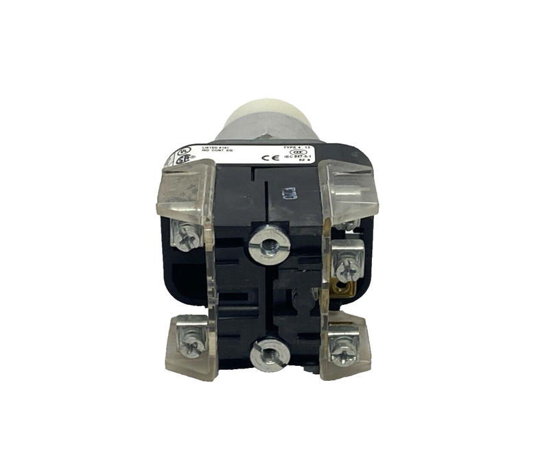 Allen Bradley 800T-QT24W Ser. T 30mm White Illuminated Pilot Light, Push-To-Test - Maverick Industrial Sales