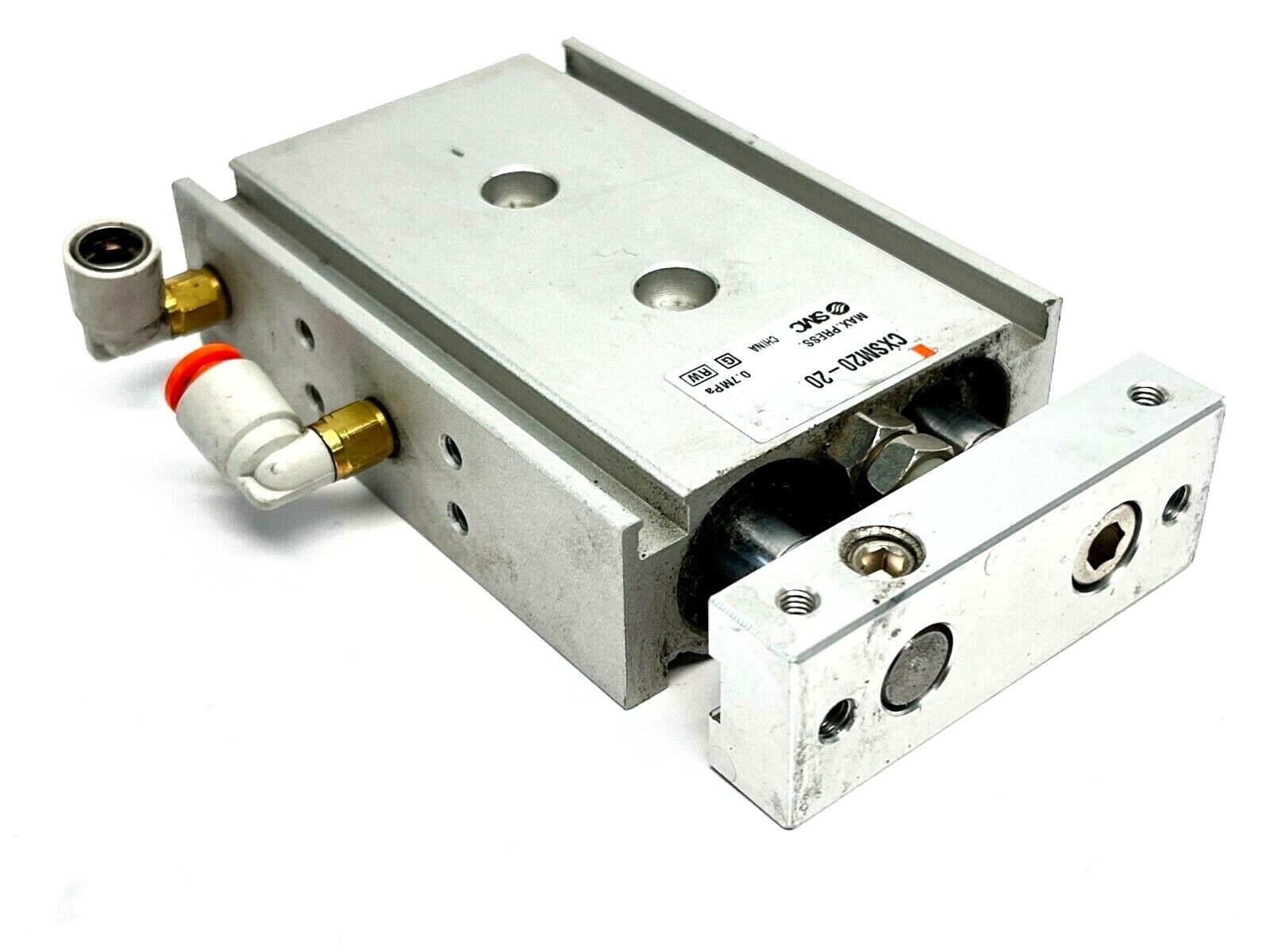 SMC CXSM20-20 Dual Rod Pneumatic Guided Cylinder 20mm Bore 20mm Stroke - Maverick Industrial Sales