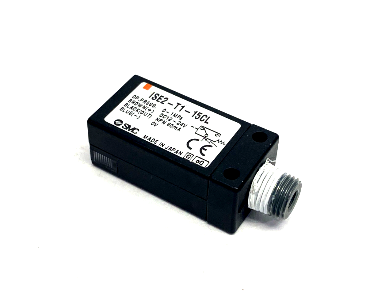 SMC ISE2-T1-15CL Pressure Switch 1/8" NPT DC12-24V - Maverick Industrial Sales