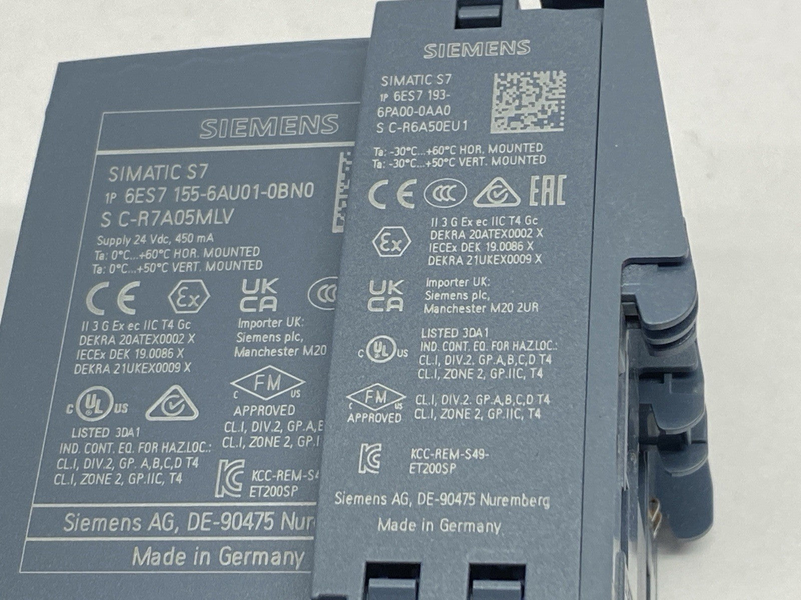 Siemens 6ES7155-6AU01-0BN0 SIMATIC ET 200SP Module w/ 6ES7193-6AR00-0AA0 - Maverick Industrial Sales